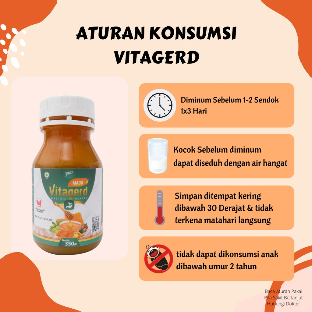 Jual Madu Vitagerd Obat Herbal Lambung Madu Gerd Manjur Efektif ...