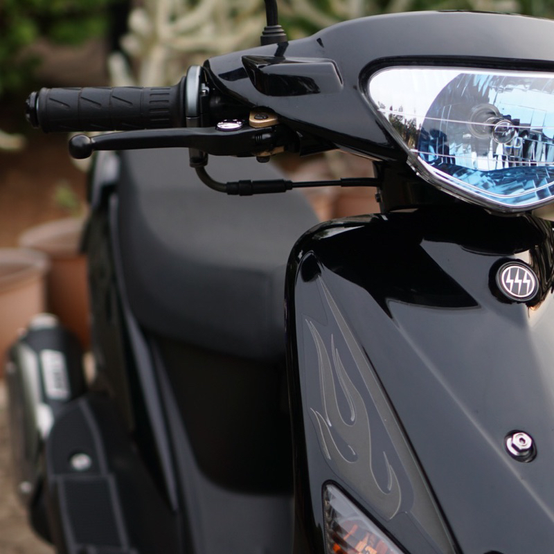 Jual Striping Mio sporty Transparan Fullblack | Shopee Indonesia