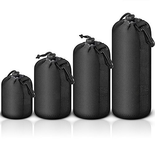 Jual Tas Lensa 4pcs Fix Standart ZOOM TELE Pouch Soft Case Lens Bag ...