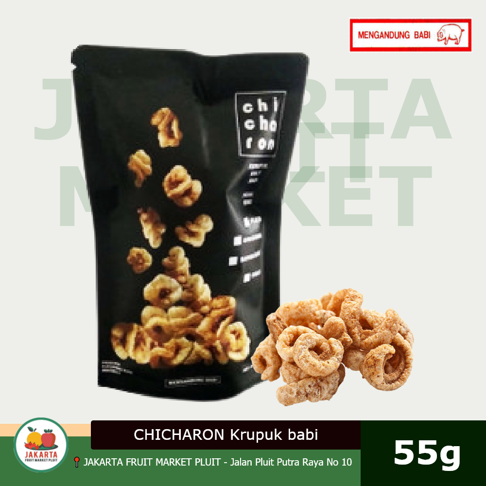 Jual CHICHARON KERUPUK BABI Pork rinds chi cha ron snack non halal