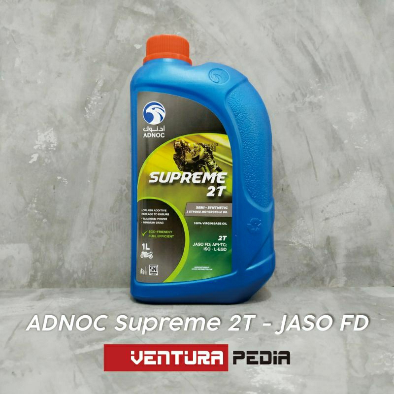 Jual ADNOC SUPREME 2T | JASO FD | 1L | OLI SAMPING | Shopee Indonesia