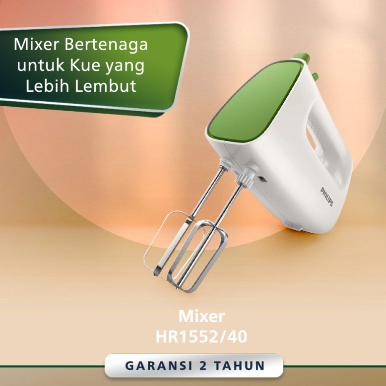 Jual Philips Mixer (Hand Mixer Green) HR1552/40 Shopee Indonesia