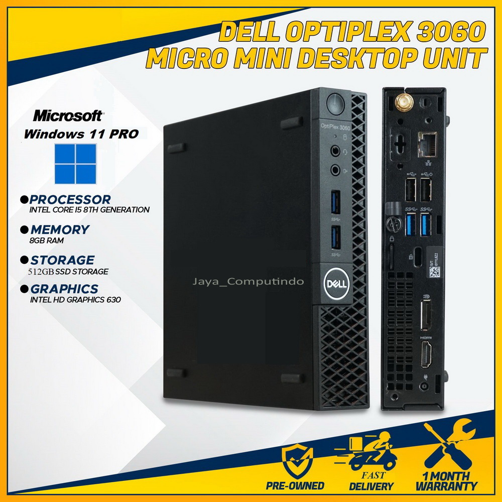 Jual Win 11 PRO -SSD-Wifi- Bluetooth-HDMI- Mini PC Dell Micro Optiplex ...
