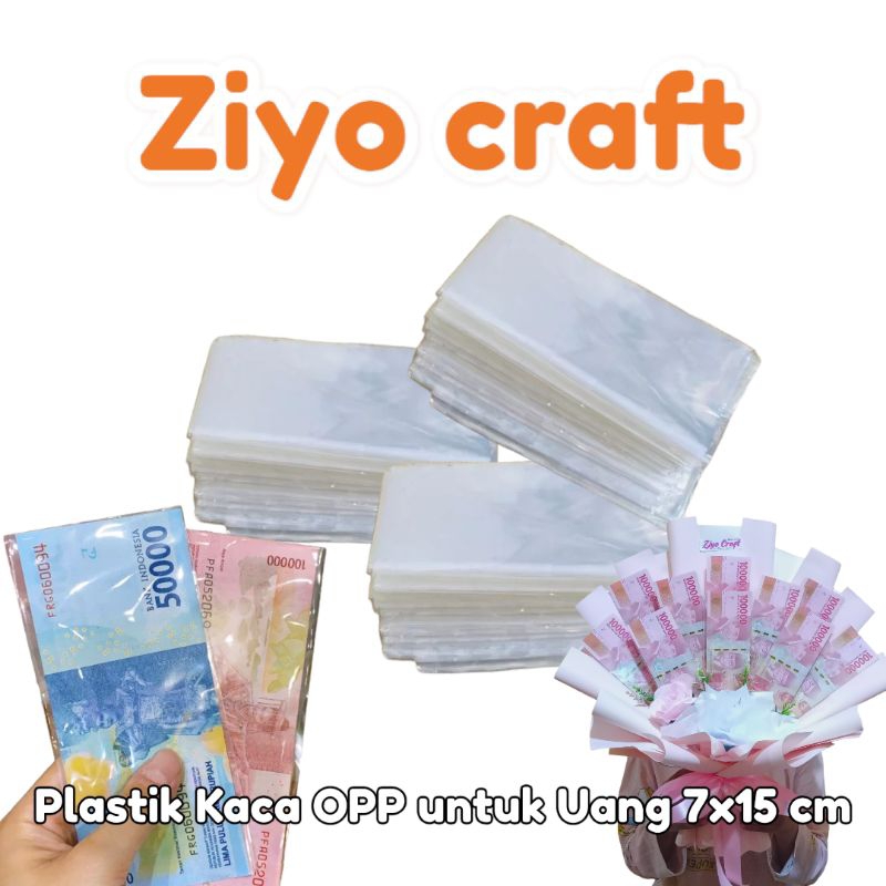 Jual Plastik Uang Buket Plastik Kaca Opp 7x15 Cm Shopee Indonesia 0163