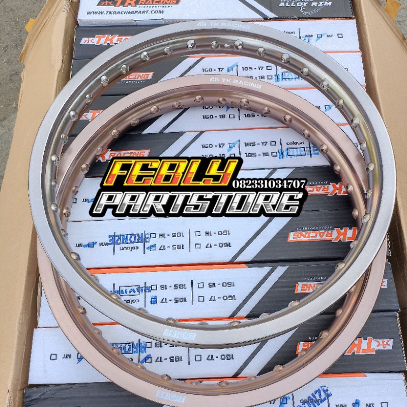 Jual VELG TK RACING 160 185 RING 17 VELG TK RACING BROWNZ ORIGINAL VELG ...