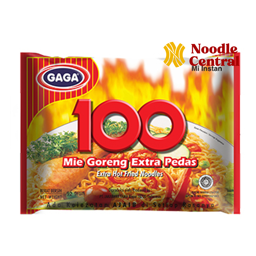 Jual GAGA 100 - Mie Goreng instan EXTRA PEDAS original | Shopee Indonesia