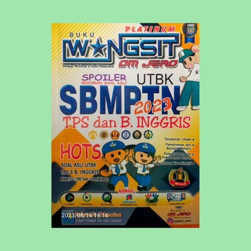 Jual BUKU WANGSIT OM JERO SPOILER UTBK SBMPTN 2023 | Shopee Indonesia