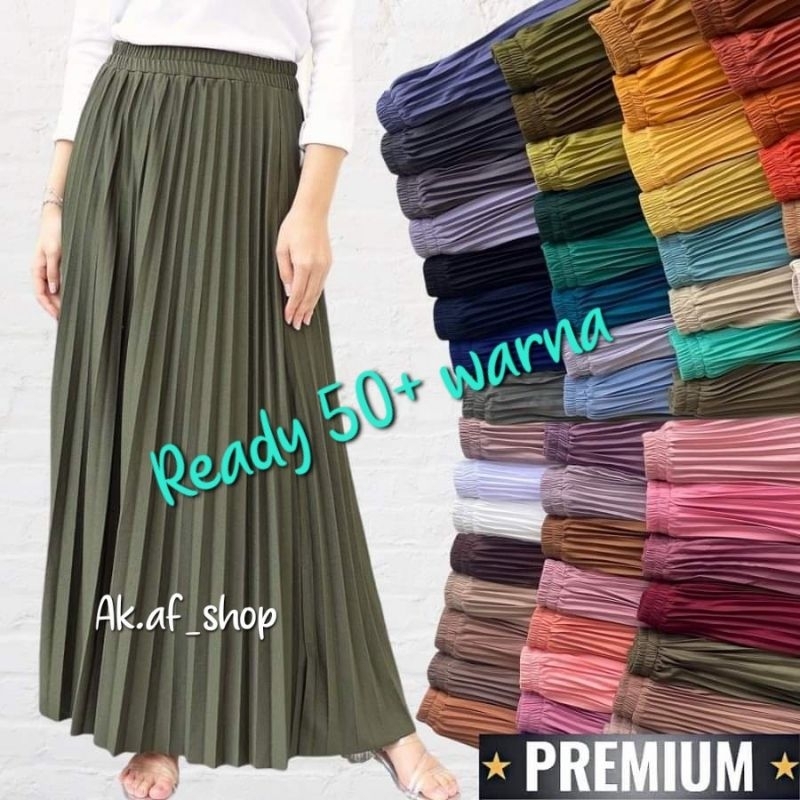 Jual Rok Plisket Premium Rok Plisket Rok Payung Best Seller Makassar