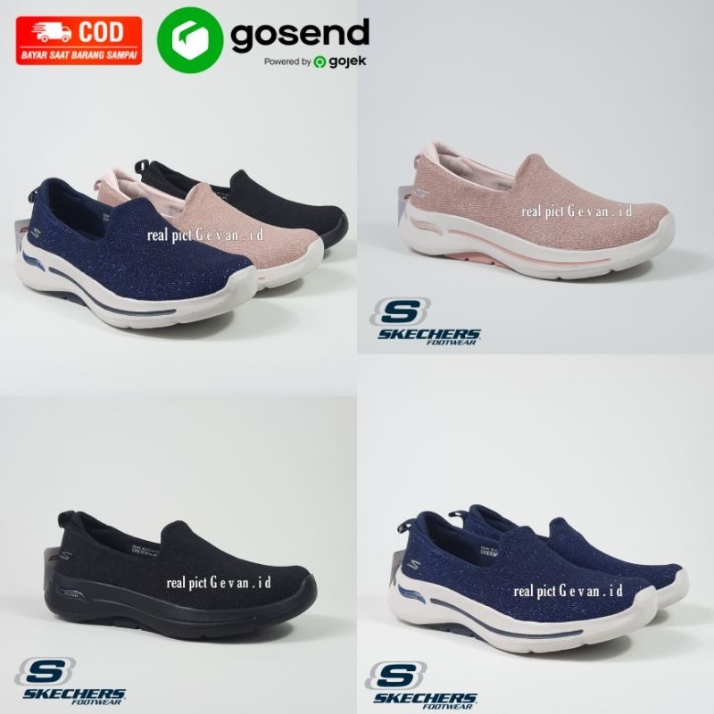 Jual SEPATU SKECHERS WANITA - SKECHERS GOWALK ARCH FIT VIVIDLY ...