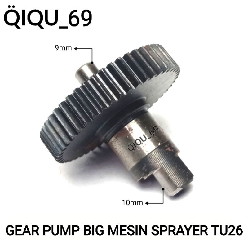 Jual Gear Shaft sprayer TU26 gear shaft mesin semprot hama TU26 ( BIG ...