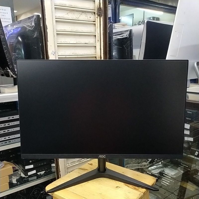 Jual MONITOR LED GAMING AOC 24B1 LAYAR FHREMLES LIKE NEW | Shopee Indonesia