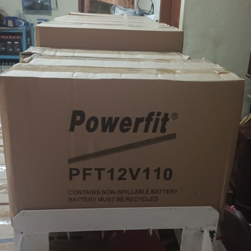 Jual Battery Vrla Merek Powerfit 12v 110ah Shopee Indonesia