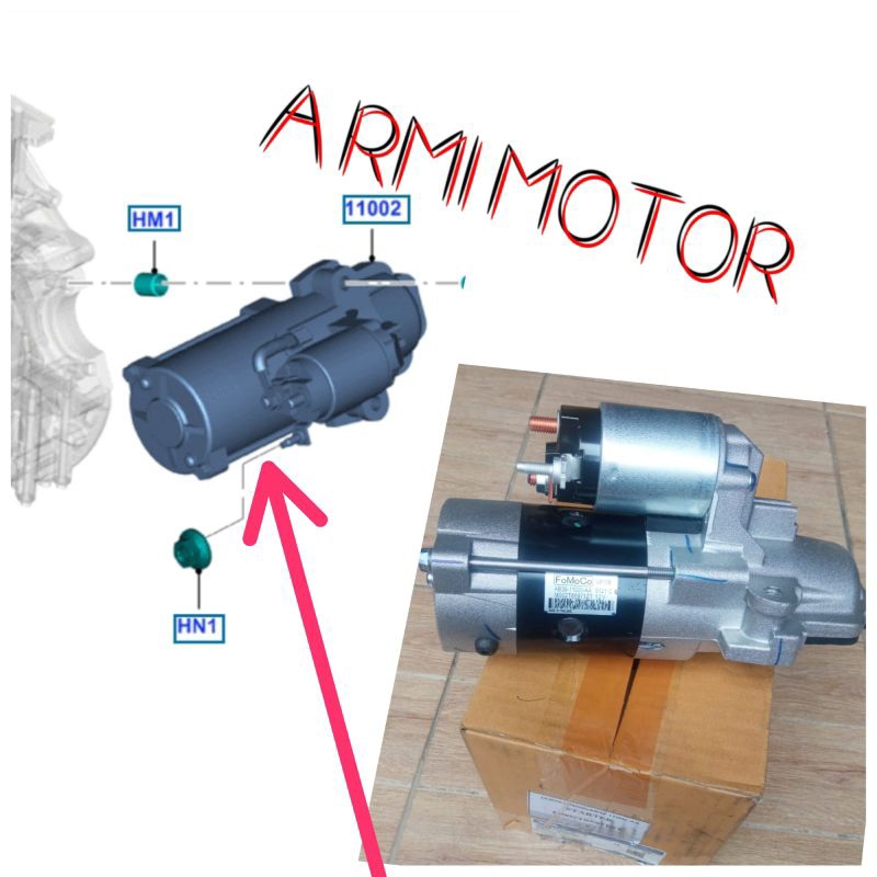 Jual Dinamo Starter Ford Ranger 2.2 cc 3.2 cc Genuine Ford Motor ...