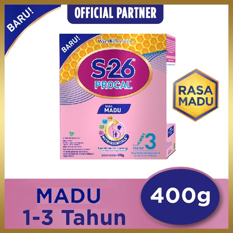 Jual Susu S26 Procal 400gr/Procal Tahap 3 Kemasan 400 gram | Shopee ...