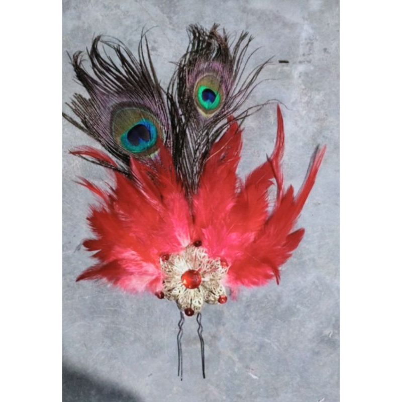 Jual Hiasan kepala bulu/ aksesoris tari/ mahkota tari | Shopee Indonesia