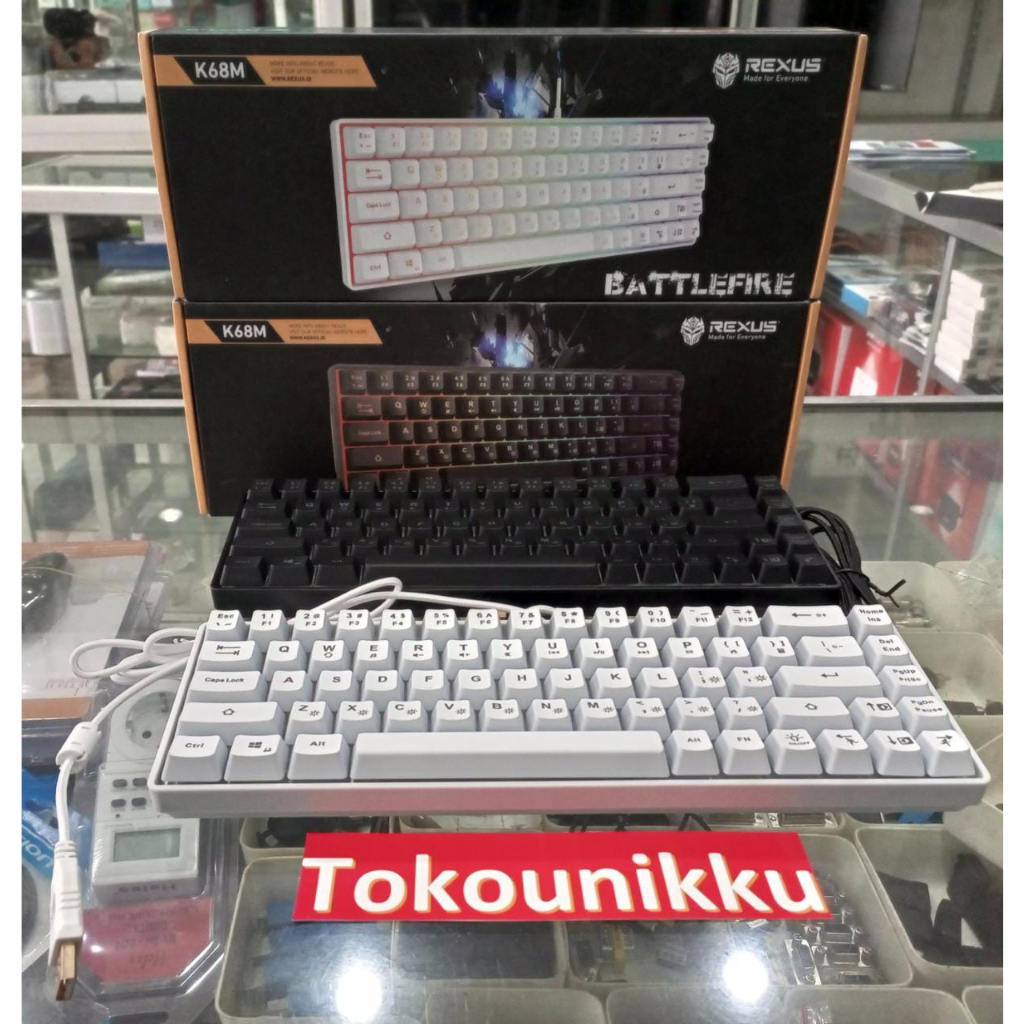 Jual Rexus Keyboard Gaming Mini Battlefire K68M | Shopee Indonesia