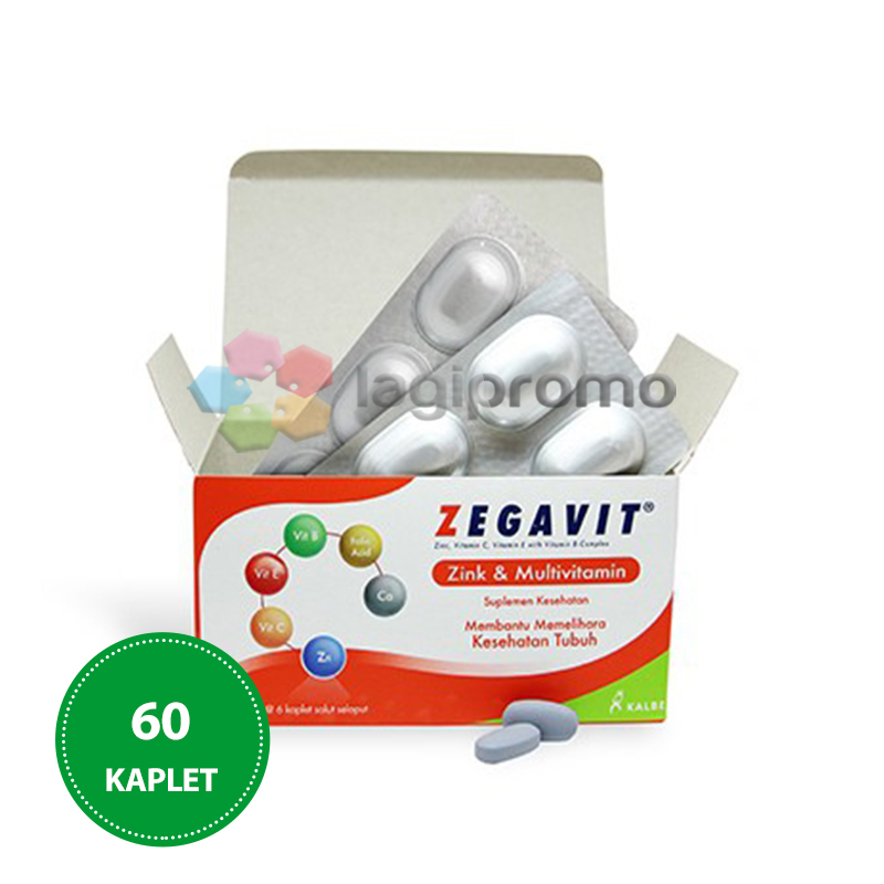 Jual Kalbe Zegavit 60 Kaplet Vitamin C Zinc Suplemen Multivitamin