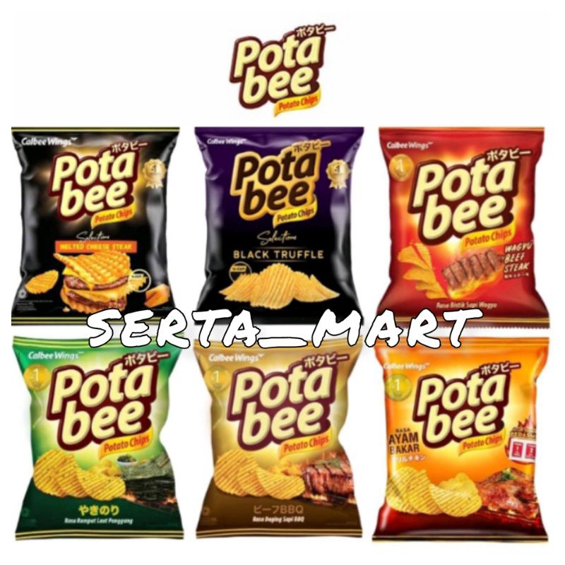 Jual Potabee Potato Chips 68gr - Potato Keripik Kentang Seaweed / Ayam ...