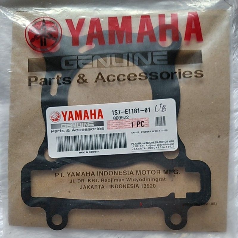 Jual Packing kop gasket cylinder head jupiter mx 135 cc 1S7-E1181-01 ...