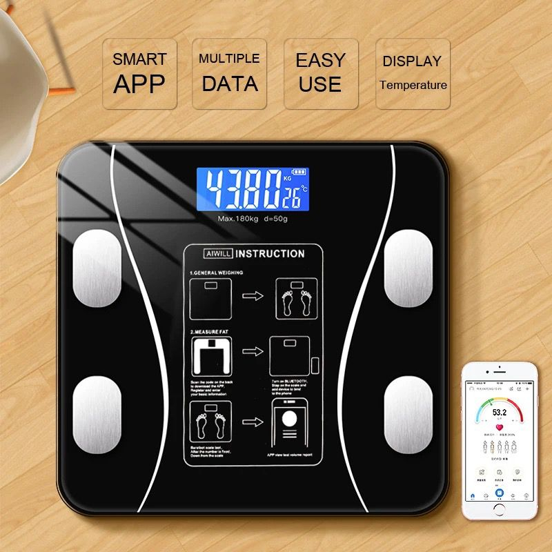 Jual body fat scale LED / timbangan badan digital / timbangan diet ukur