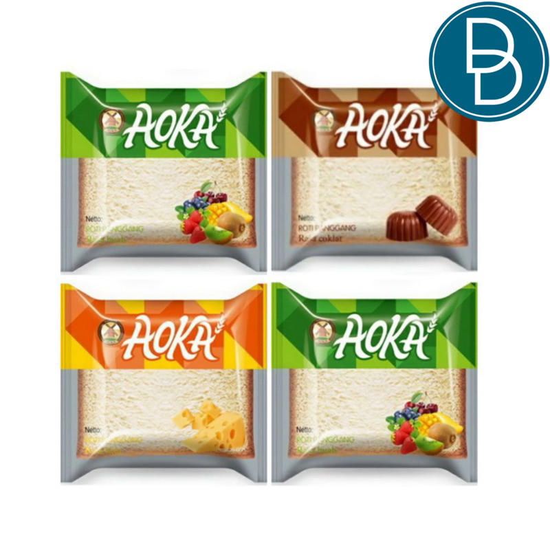 Jual Aoka Roti Panggang All Varian Coklat Keju Strawberi Durian