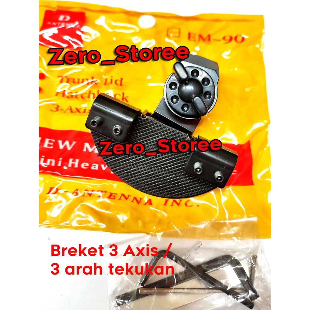 Jual D Antenna EM-90 Bracket Antena Breket Bagasi Kap Mobil EM90 HT Rig ...