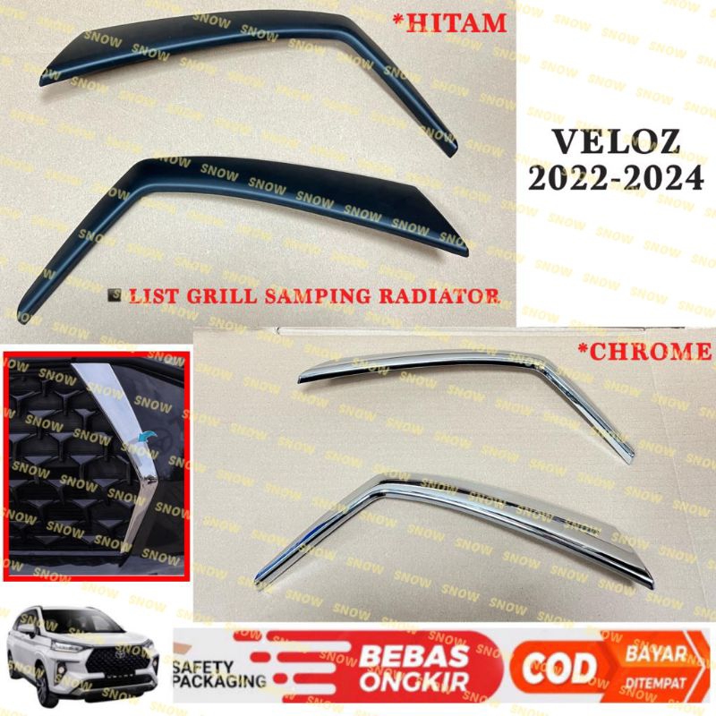 Jual List Grill Samping Cover Radiator Veloz 2022 2023 2024 2025 2026 ...