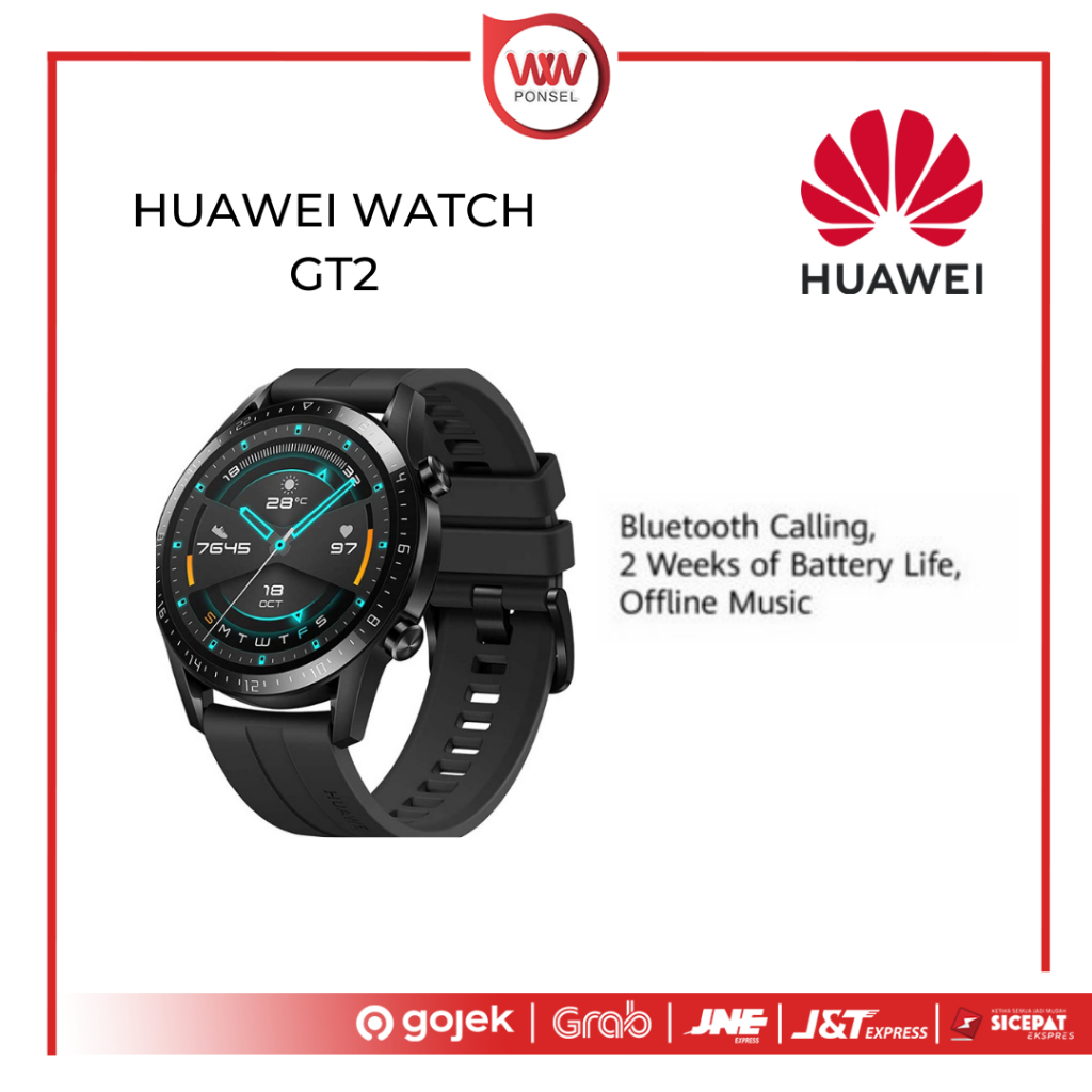 Jual Huawei Watch GT2 Male Fashion Latona B19V Pebble Brown FREE STRAP BLACK Garansi Resmi Shopee Indonesia