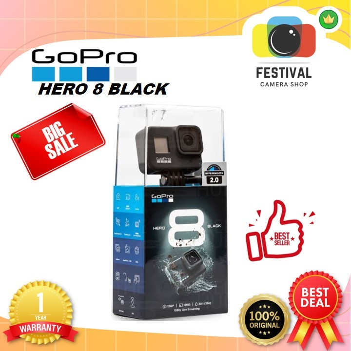 Jual GoPro HERO8 Black / Go Pro Hero 8 / Hero8 Black - Unit Only ...