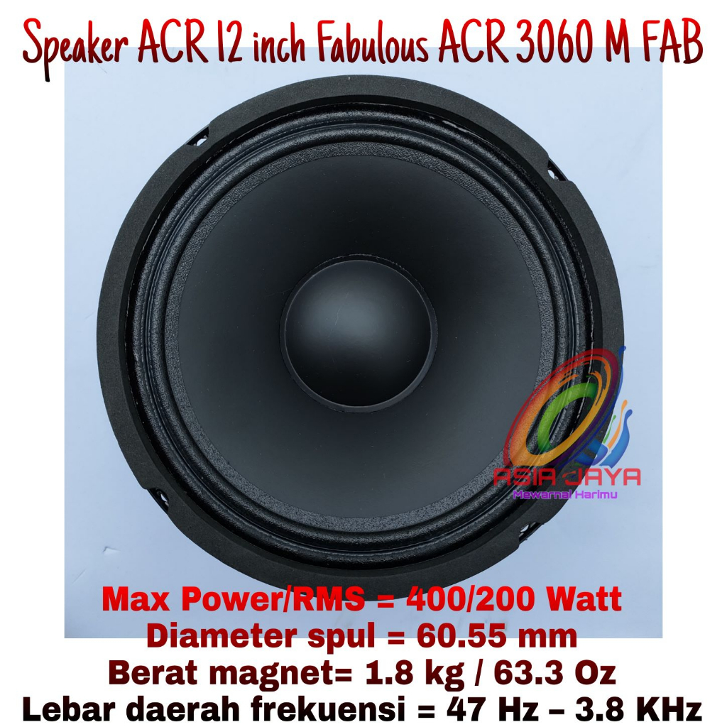 Jual Acr 12 Inch 3060 M Fabulous Array Speaker Shopee Indonesia