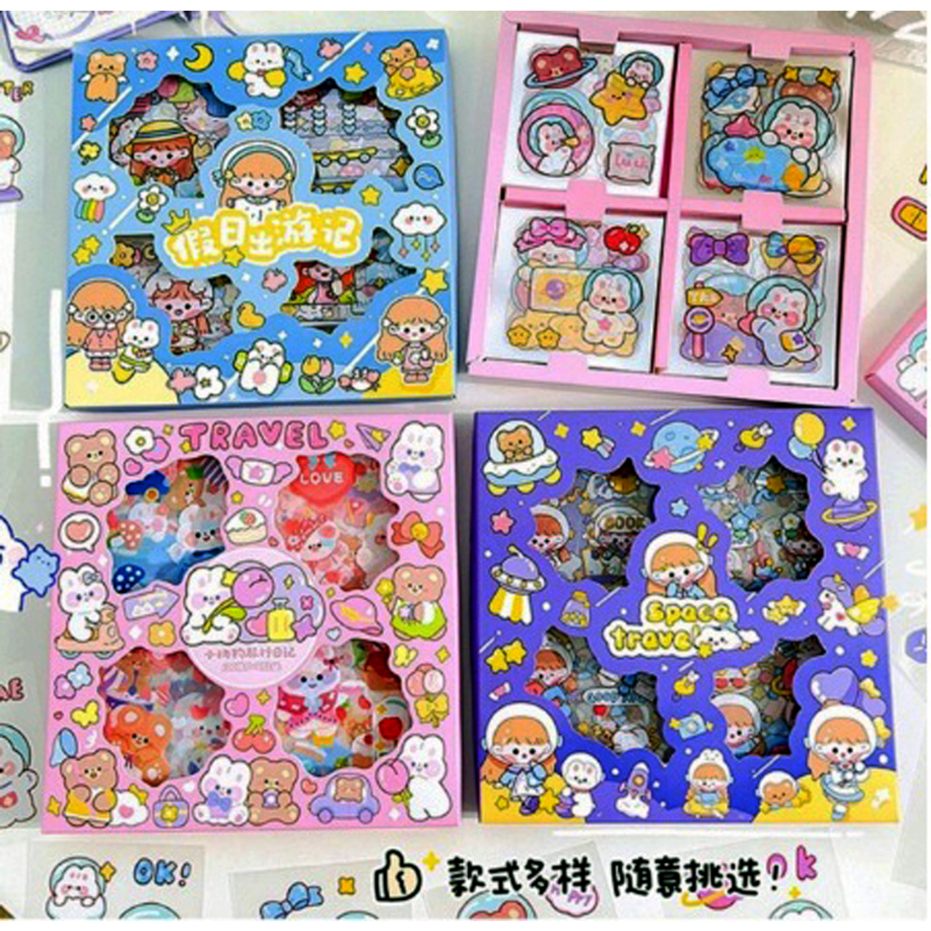 Jual (STICKER ANAK AESTHETIC SERI NINI) MOTIF TERLARIS KARTUN KOREA