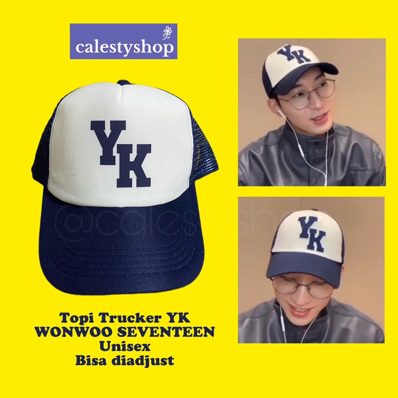 Jual TOPI TRUCKER TOPI JARING CAP HAT JEON WONWOO SEVENTEEN WAI KEI YK ...