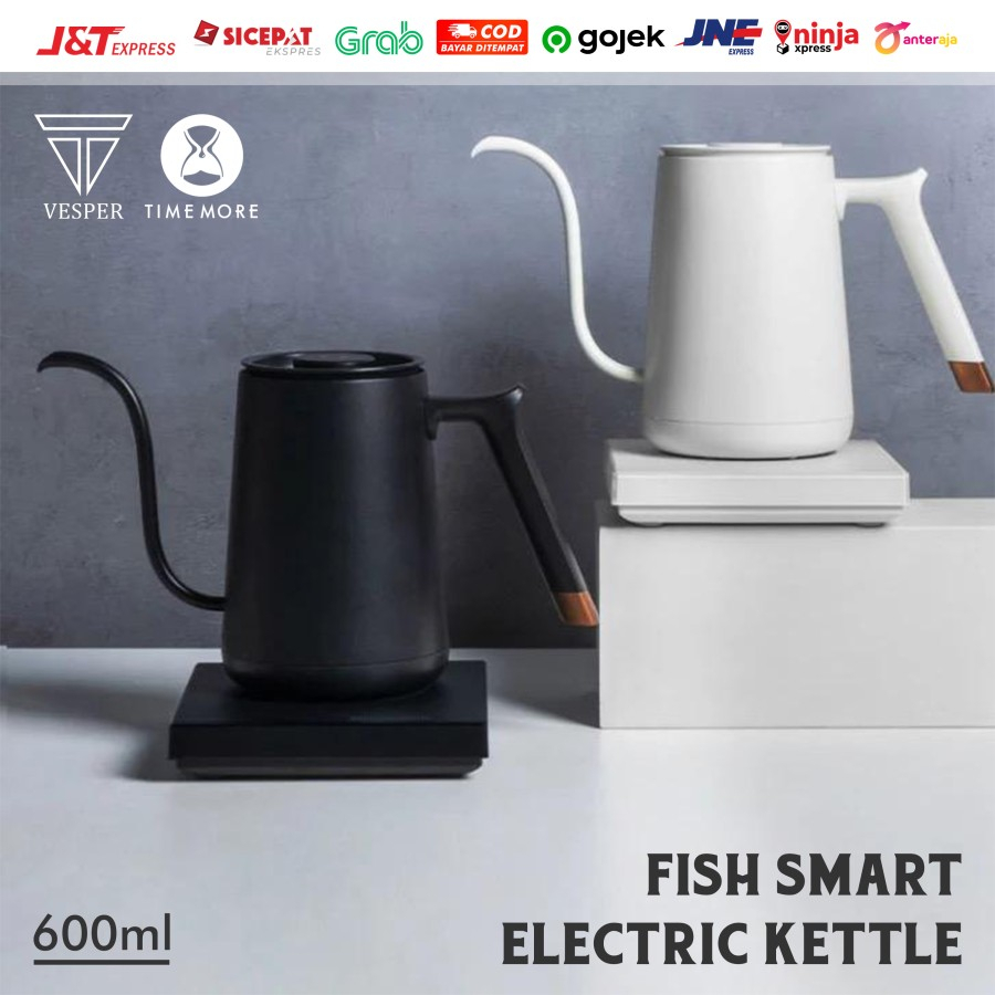 Jual timemore fish smart electric pour over kettle / gooseneck coffee
