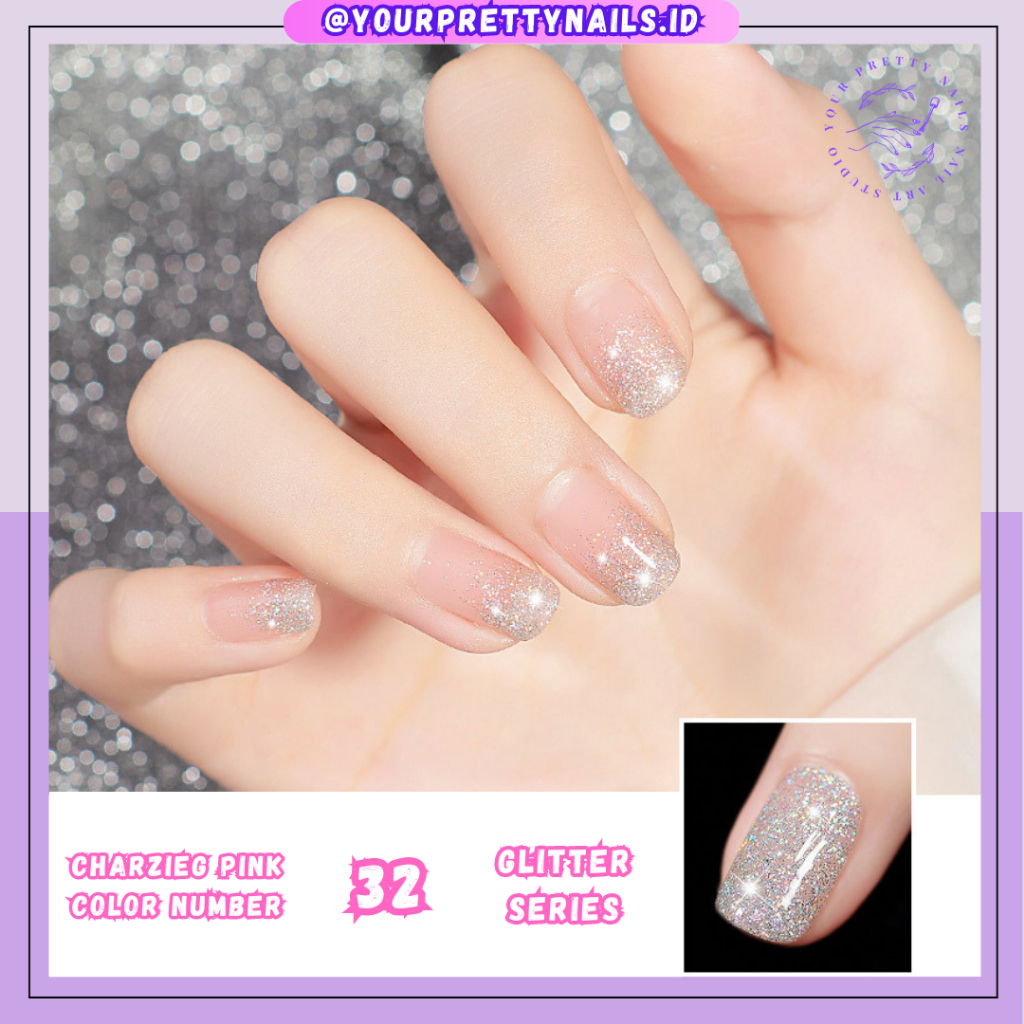 Jual CHARZIEG PINK NEW SERIES 2022 NAIL POLISH UV GEL CAT KUKU GEL