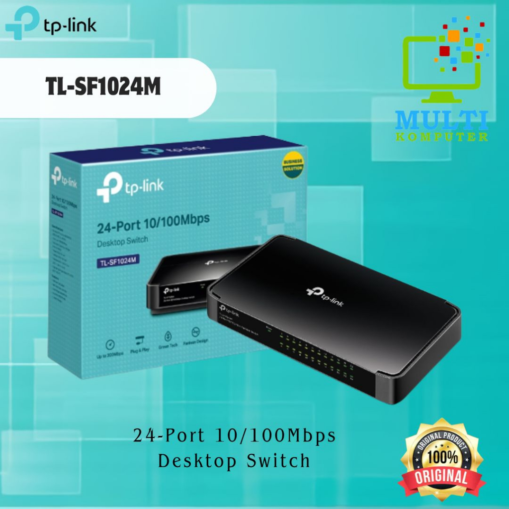 Jual TP-LINK TL-SF1024M 24-Port 10/100M TPLINK Switch Hub 24Port 24 ...