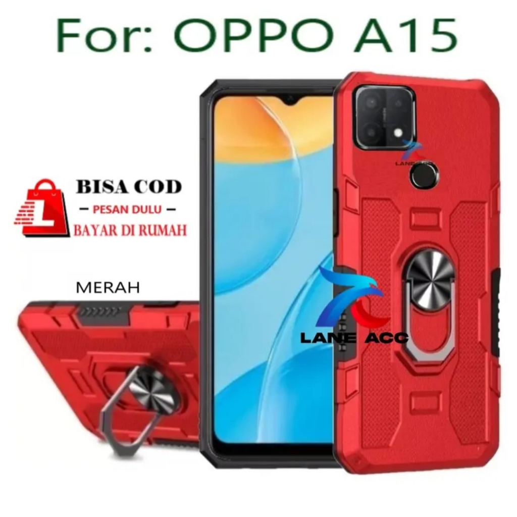 Jual OPPO A15 KESING ROBOT HIT EYE RING-CASING HARD CASE-STANDING ROBOT ...