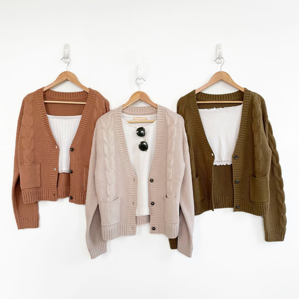 Jual Her Goods Store AB799 Korean Outer/Outerwear/Cardigan/Kardigan ...
