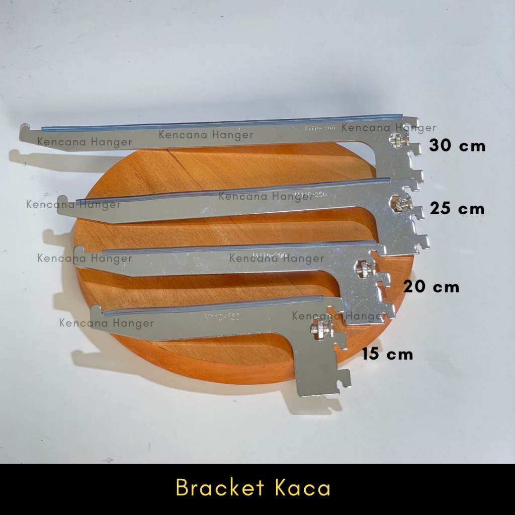 Jual Bracket Kaca Stainless Semua Ukuran Import Braket Daun Penyangga Rak 15 Cm 20 Cm 25 Cm