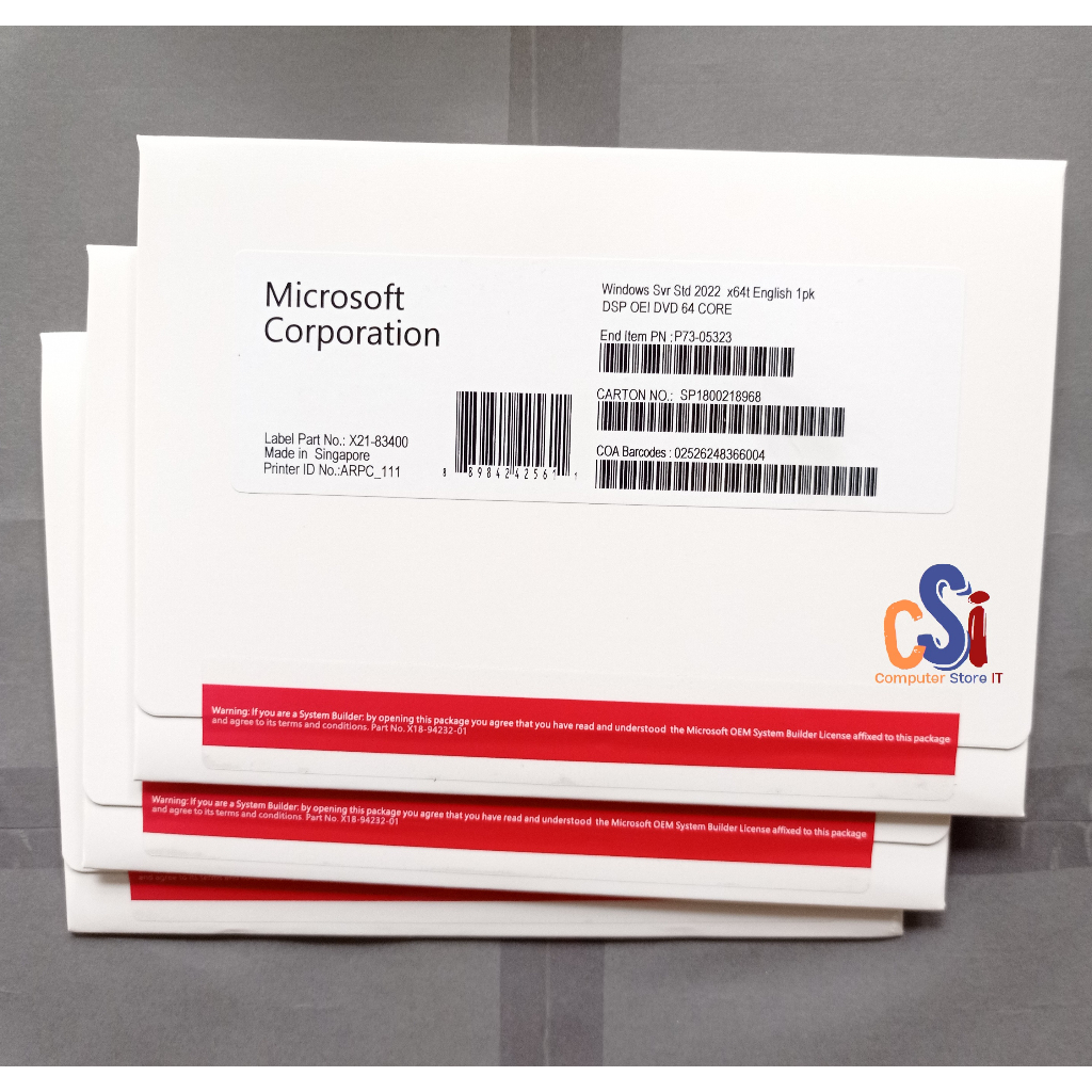 Jual Windows Server 2019 Standard 64 Core Fullpack Lifetime Original ...