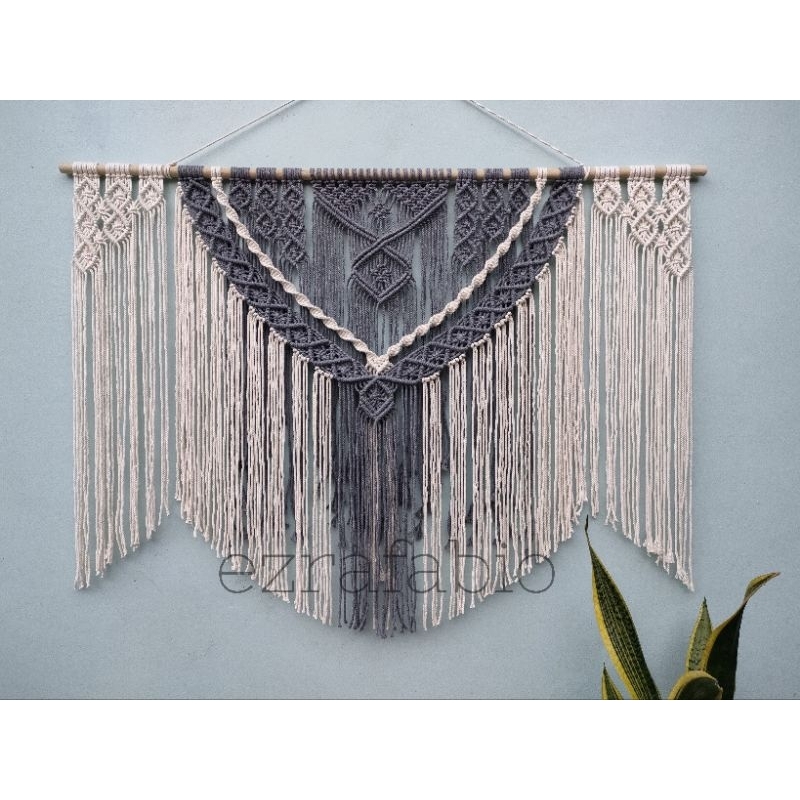 Jual Macrame wall hanging dekorasi dinding wall deco 120x85cm | Shopee ...