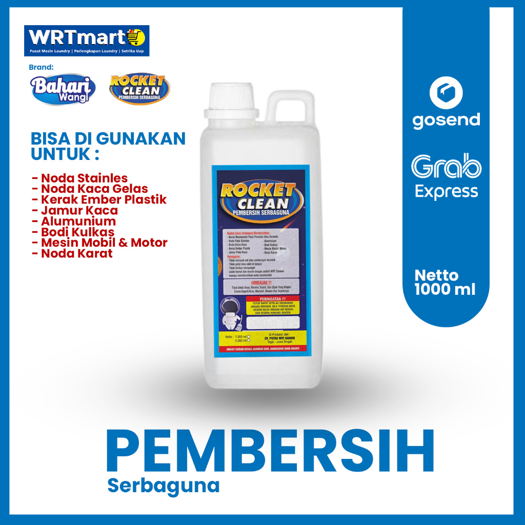 Jual Rocket Clean | Bahari Wangi | Pembersih Serba guna | pembersih ...