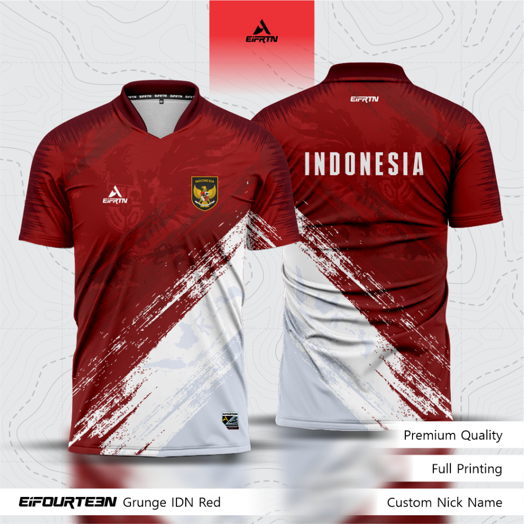 Jual EiFRTN Baju Kaos Singlet Lebong Jersey Olahraga TIMNAS INDONESIA