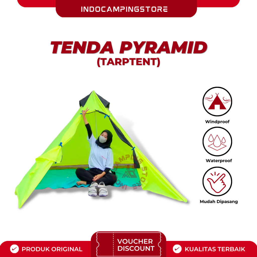 Jual Tenda Tarptent Tarp Tent Pyramid Piramid Bushcraft Ultralight
