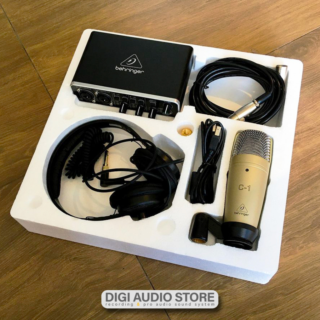 Jual Recording Bundle Set Behringer UPhoria Studio Pro USB Soundcard