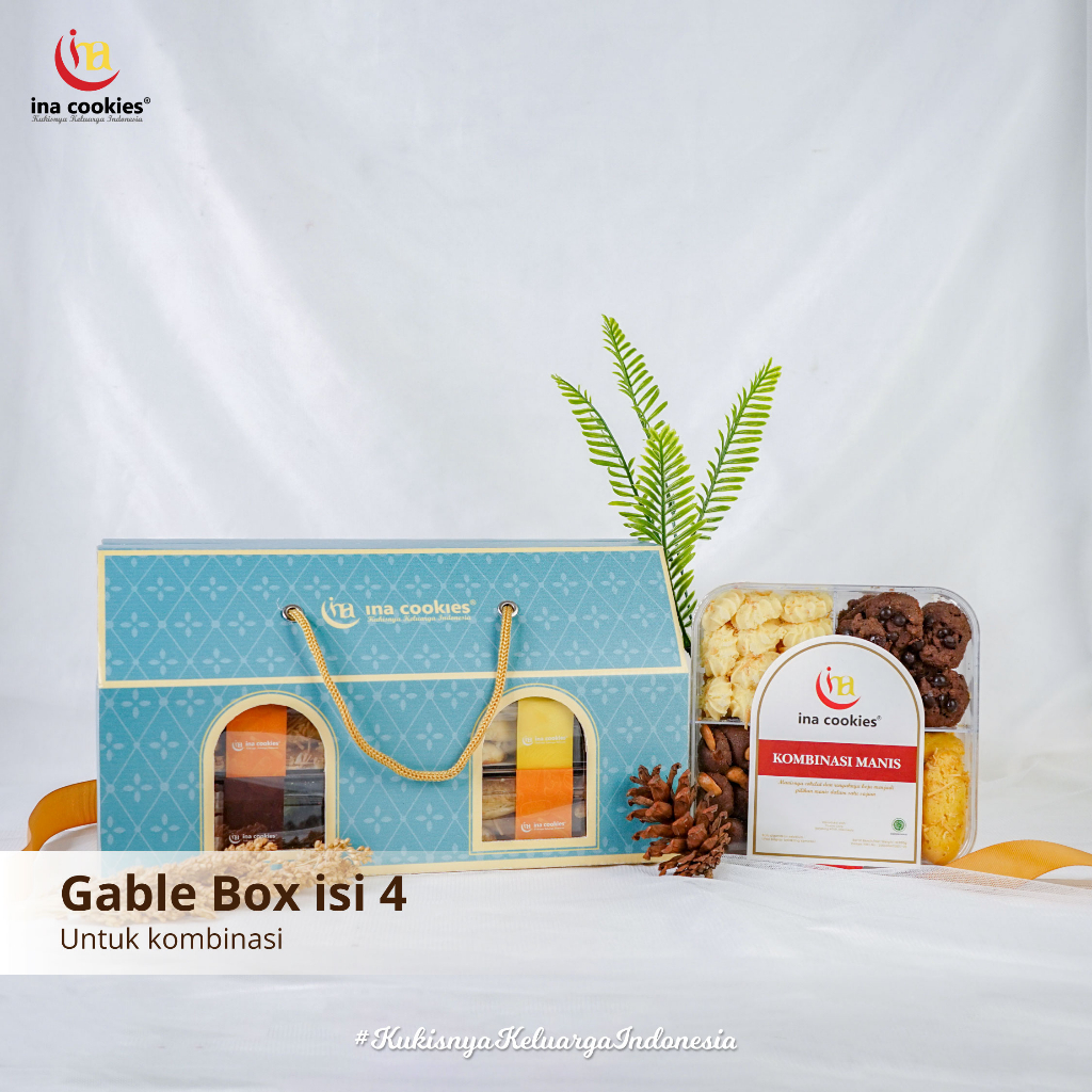 Jual Ina Cookies Hampers Gable Box KOMBINASI (BOX SAJA ) | Shopee Indonesia