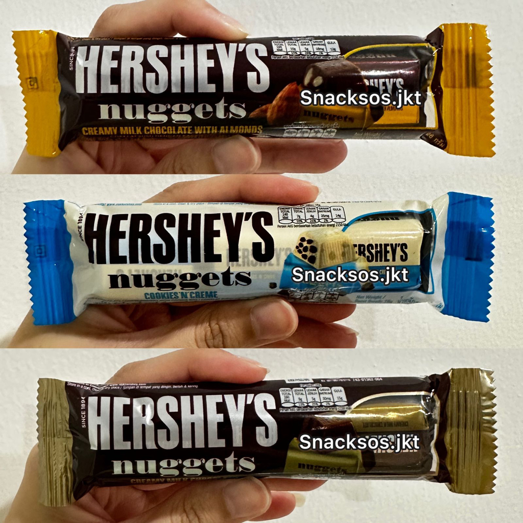 Jual Hershey S Nuggets Creamy Milk Chocolate Creamy Chocolate With Almond Cookies Cream