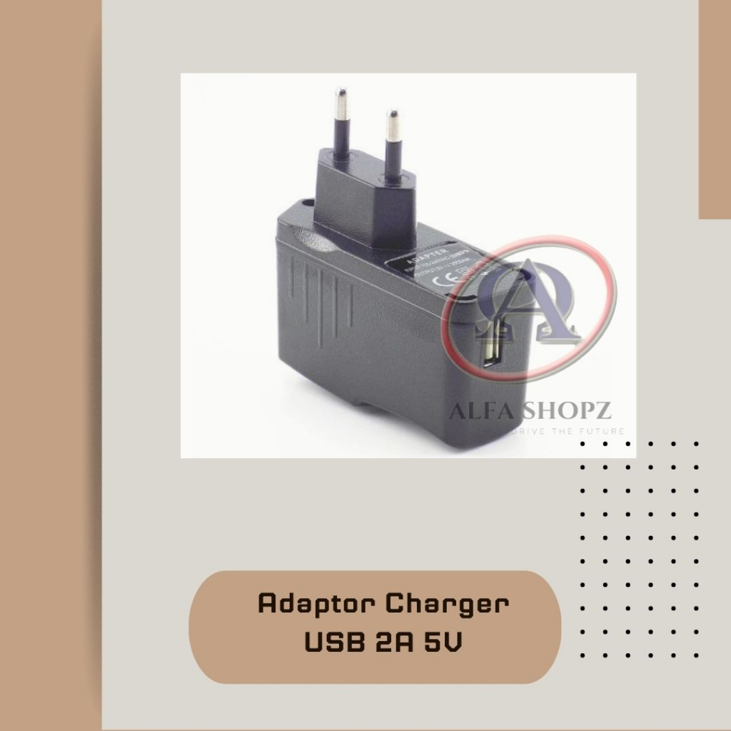 Jual Adaptor Charger USB 2A 5V / Kepala Charger Cas Hp, Raspberry ...