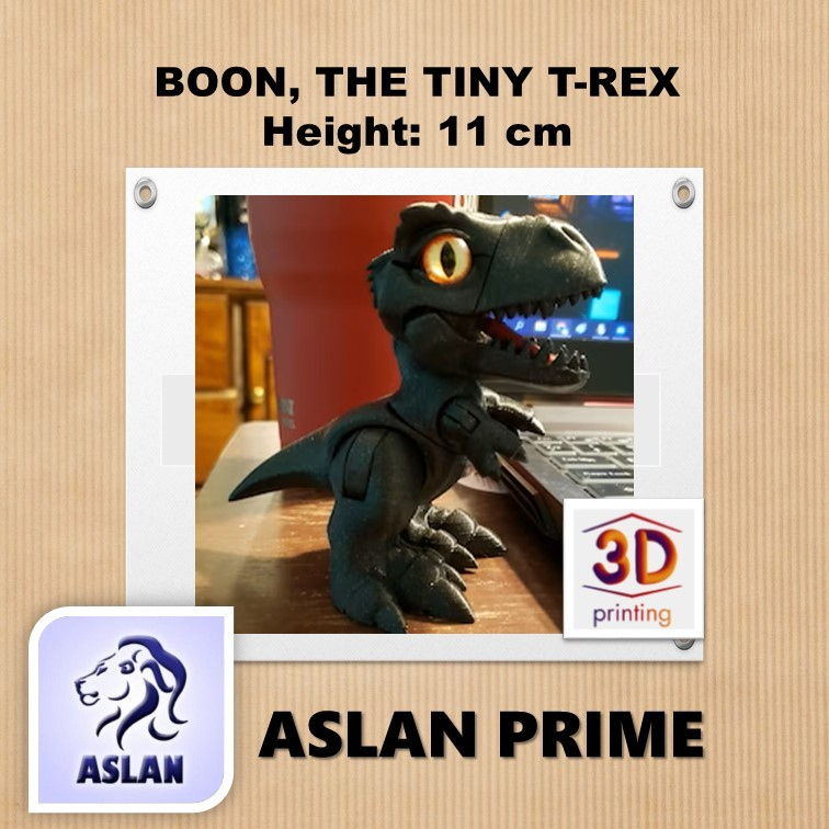 Jual BOON, THE TINY T-REX ARTICULATED DINOSAUR TOY 3D Print PLA+ ...