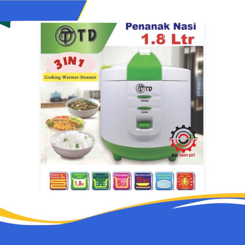 Jual Magic Com Rice Cooker Td 1 2 1 8 Liter Penanak Nasi Shopee Indonesia