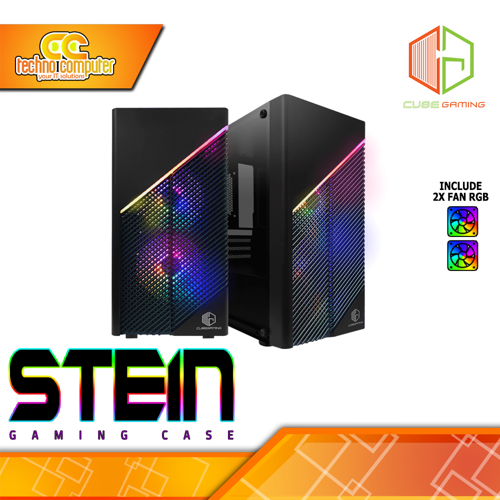 Jual CASING CUBE GAMING STEIN - Mid Tower mATX Case Tempered Glass ...
